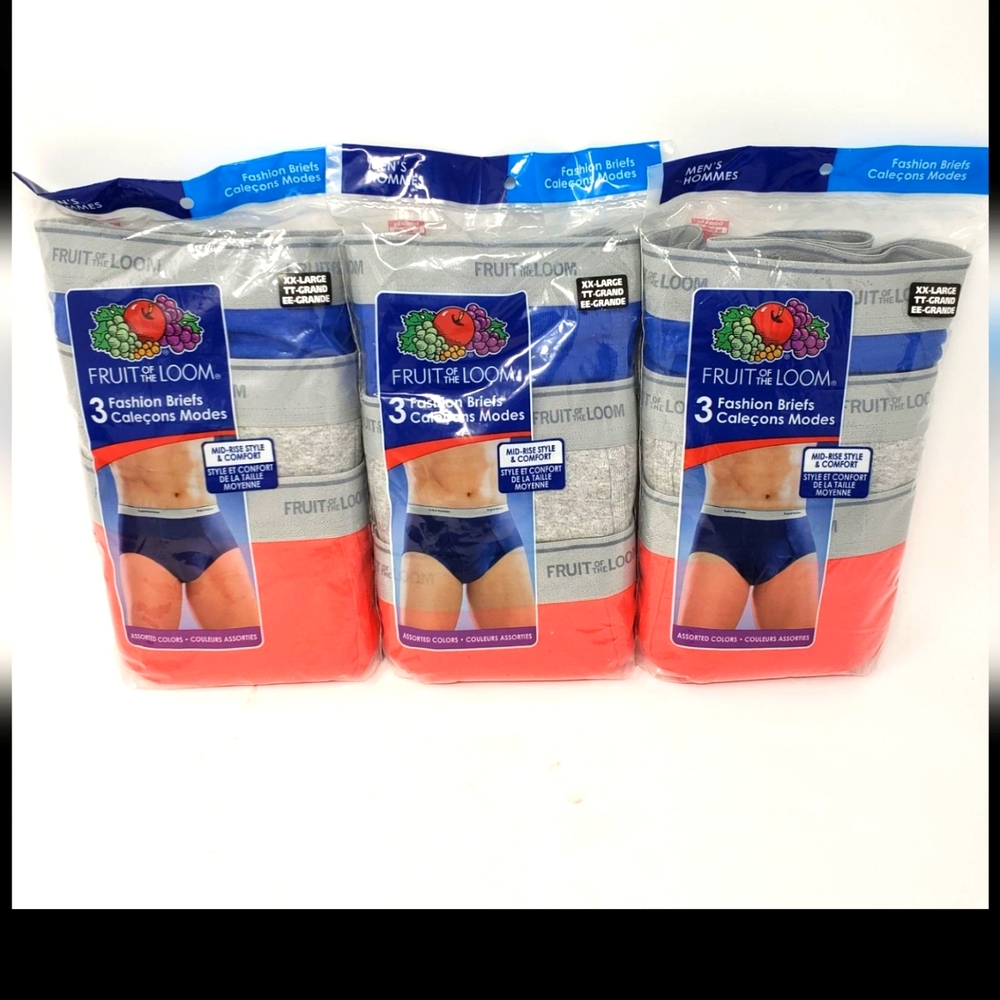 Fruit of the Loom 2XL Briefs Bundle. 3 packs.